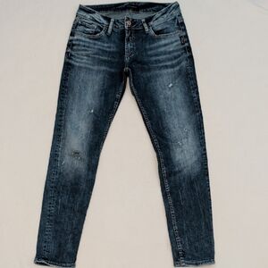 Silver Jeans Co. Mid-rise Slim Distressed Pants Size 29